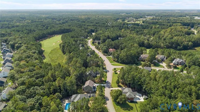 an aerial view of forest