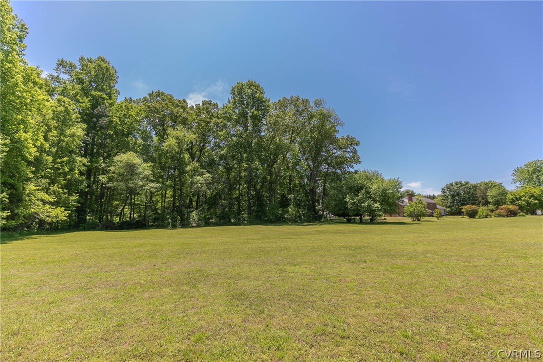 7339 Strath Road Henrico, VA 23231 - Photo 40 of 50 a view of yard with swimming pool and trees in the background