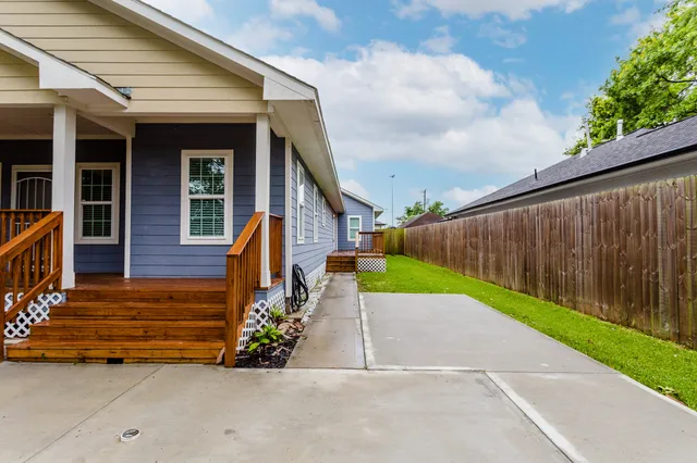 a view of outdoor space and deck