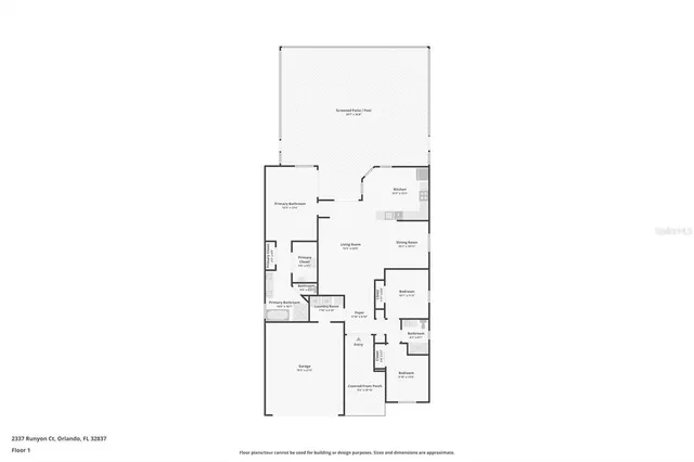 a view of a playground with a patio