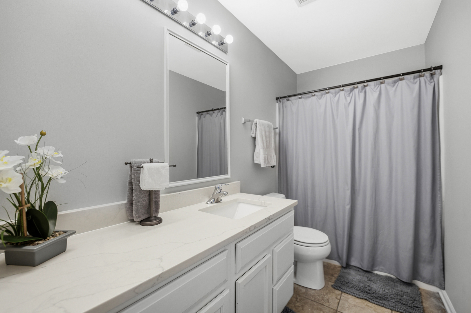 136 Lilac Street Bolingbrook, IL 60490 - Photo 19 of 30 a bathroom with a toilet a sink and mirror