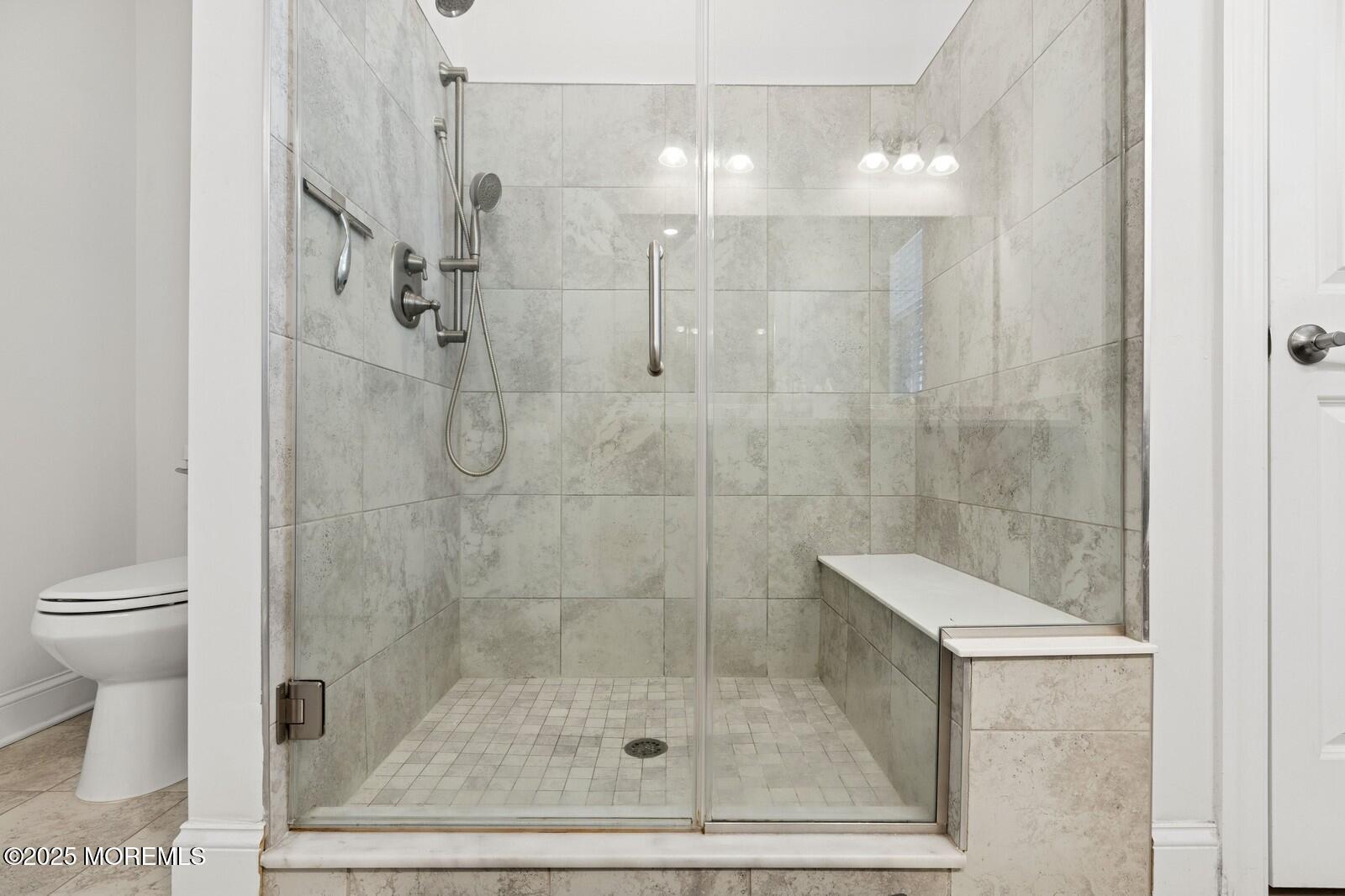 60 Butler Drive Barnegat, NJ 08005 - Photo 40 of 59 a bathroom with a shower and toilet