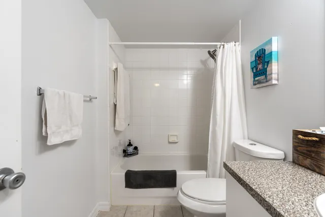 a view of a lake with houses