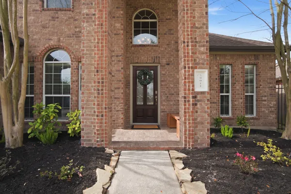 a front view of a house