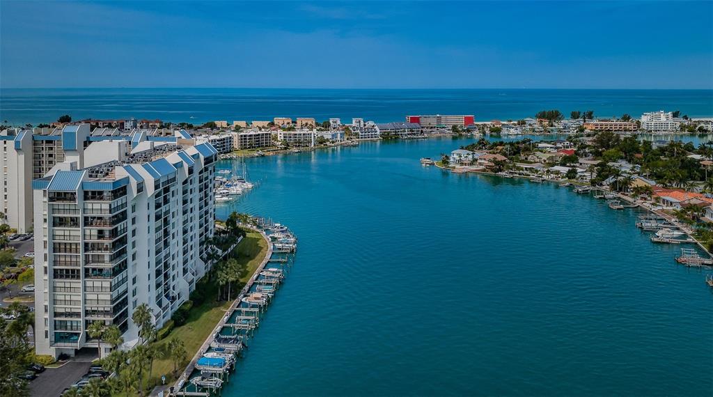 9495 Blind Pass Road, Unit 205 St. Pete Beach, FL 33706 - Photo 47 of 71 a view of a city with ocean view