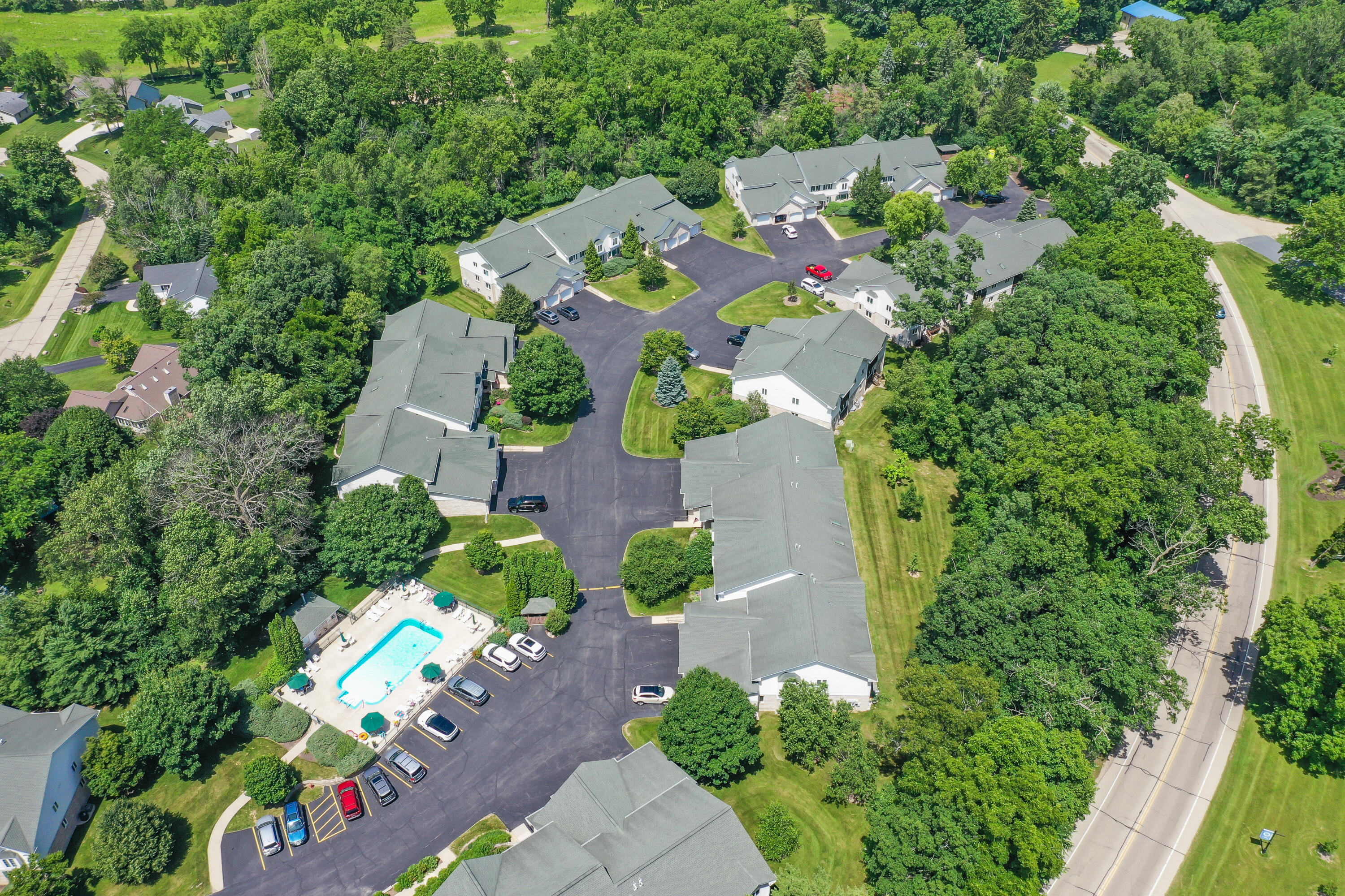 91 Potawatomi Road, Unit J4 Williams Bay, WI 53191 - Photo 27 of 33 Aerial View
