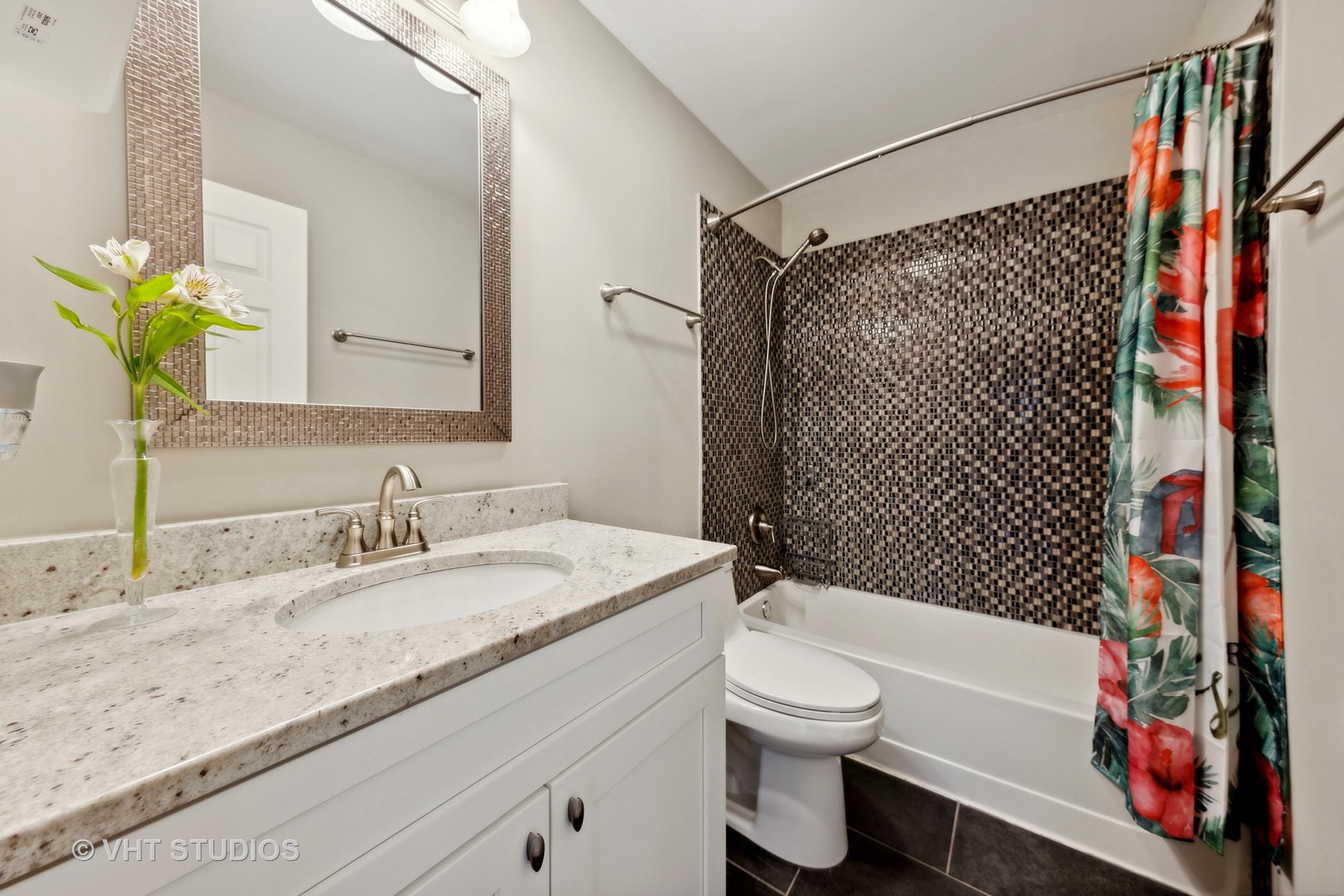 230 Willow Bend Bolingbrook, IL 60490 - Photo 15 of 29 a bathroom with a granite countertop sink toilet and shower