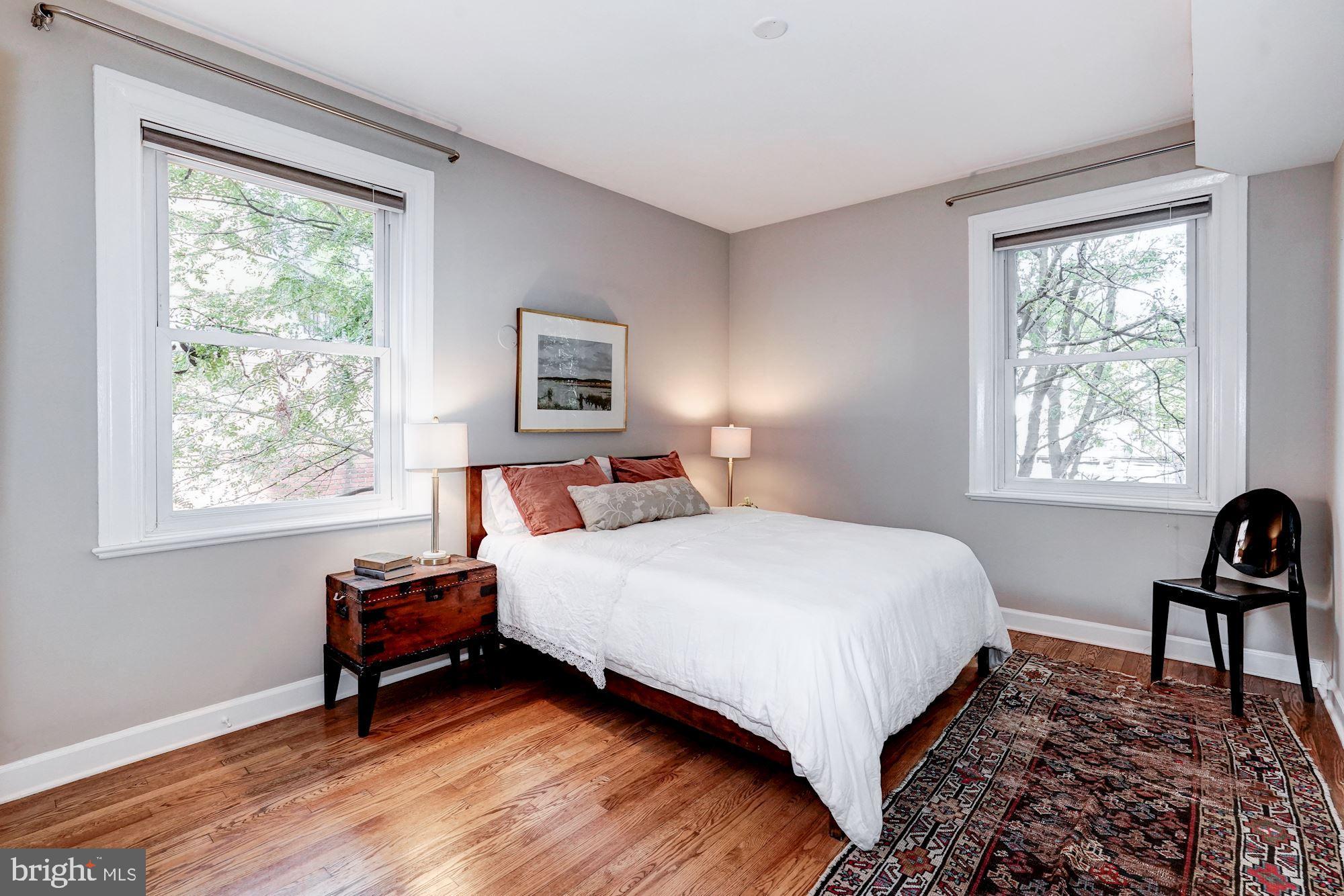 1615 Kenyon Street Northwest, Unit 38 Washington, DC 20010 - Photo 13 of 20 Spacious bedroom currently staged with a queen bed