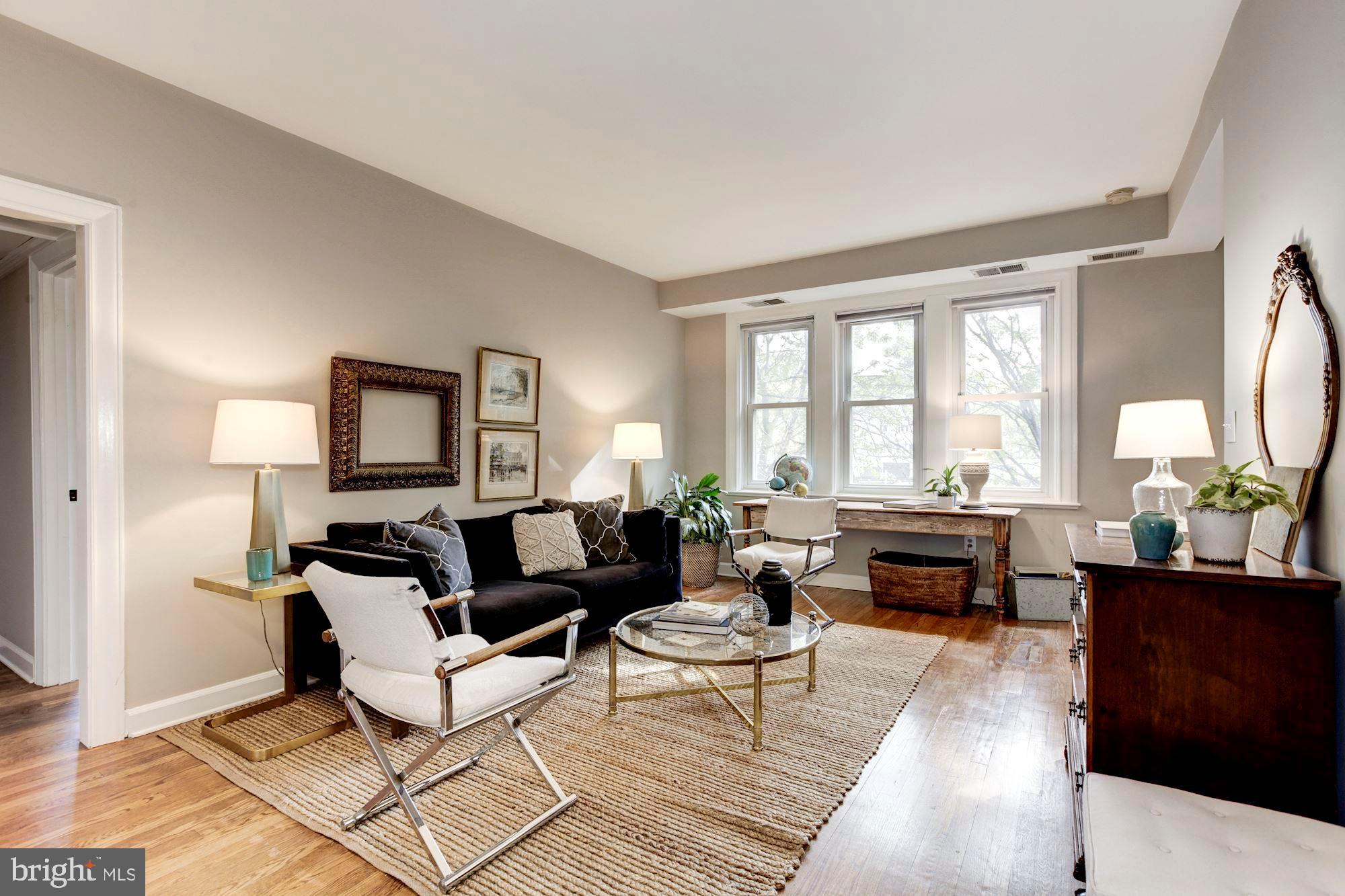 1615 Kenyon Street Northwest, Unit 38 Washington, DC 20010 - Photo 3 of 20 Gracious living room with plentiful seating
