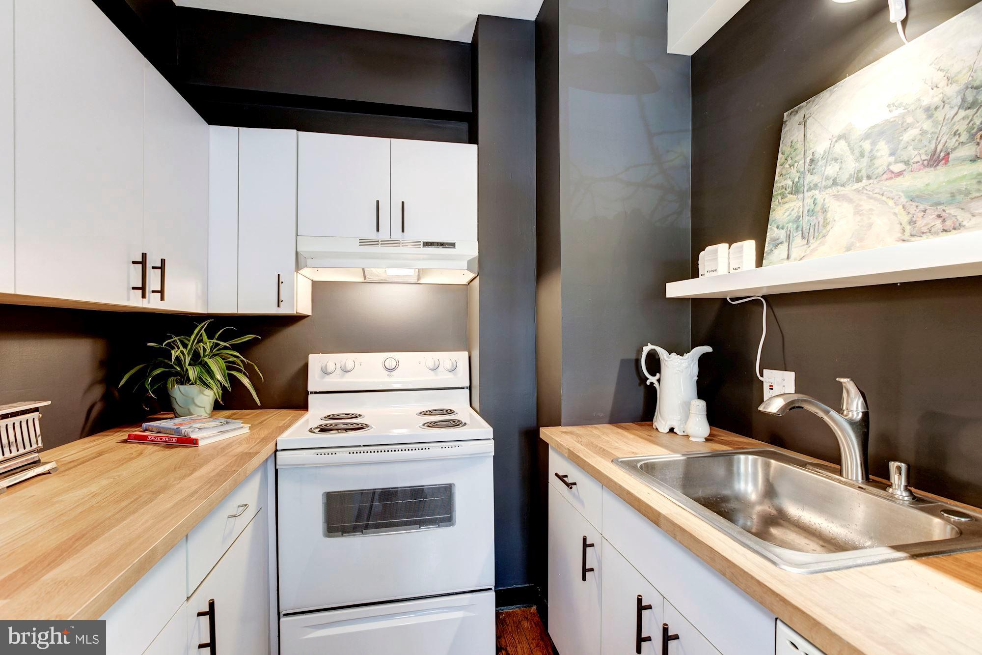 1615 Kenyon Street Northwest, Unit 38 Washington, DC 20010 - Photo 7 of 20 Butcher block countertops