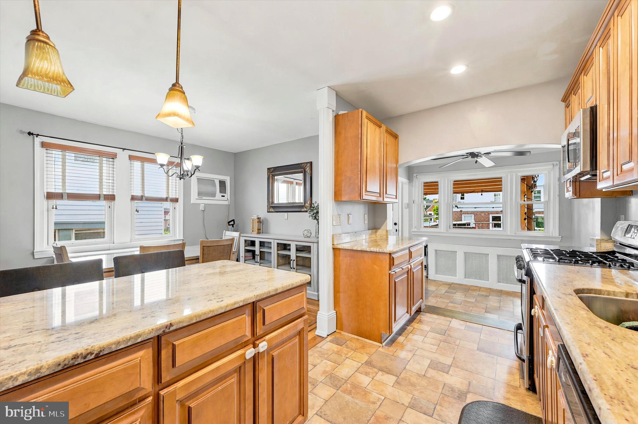 1210 Harding Drive Havertown, PA 19083 - Photo 7 of 25 a large kitchen with granite countertop a large counter top cabinets and appliances
