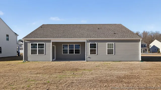 a backyard of a house