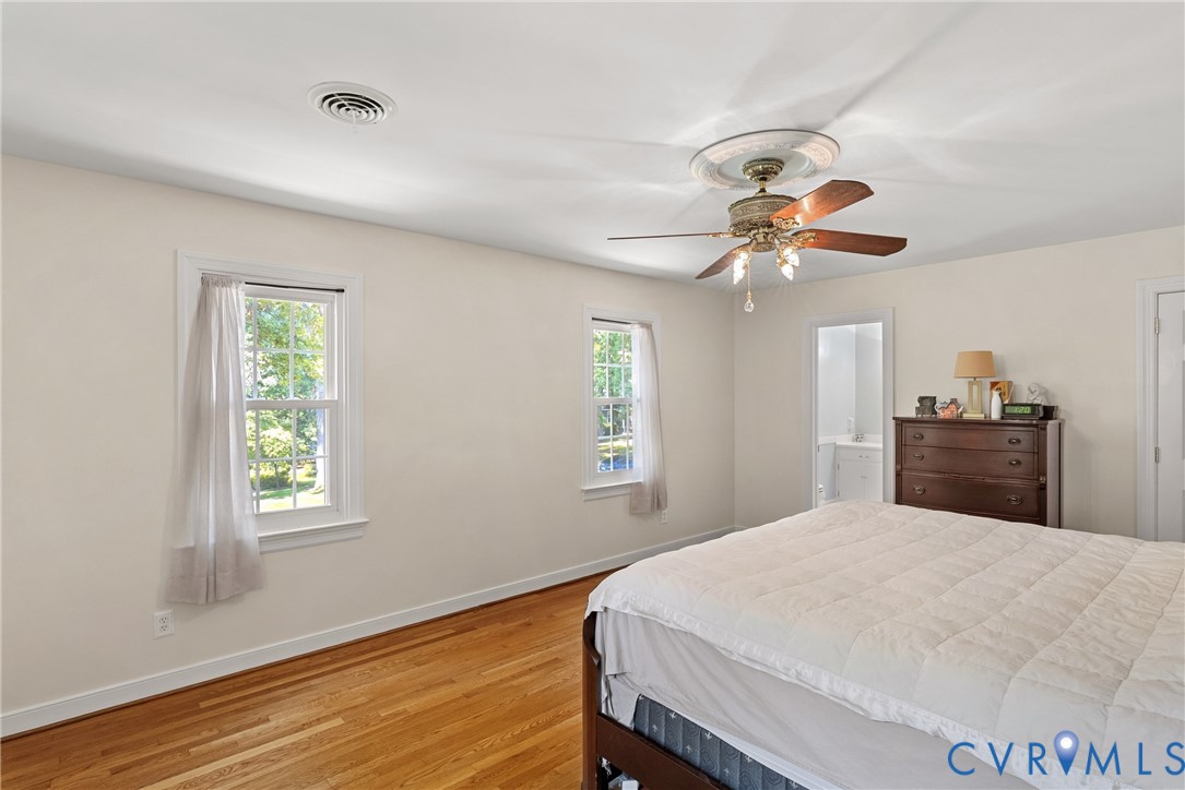 8707 Brown Summit Road North Chesterfield, VA 23235 - Photo 40 of 72 Hardwood flooring, twin windows, ceiling fan with