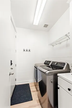 a room with storage and utility