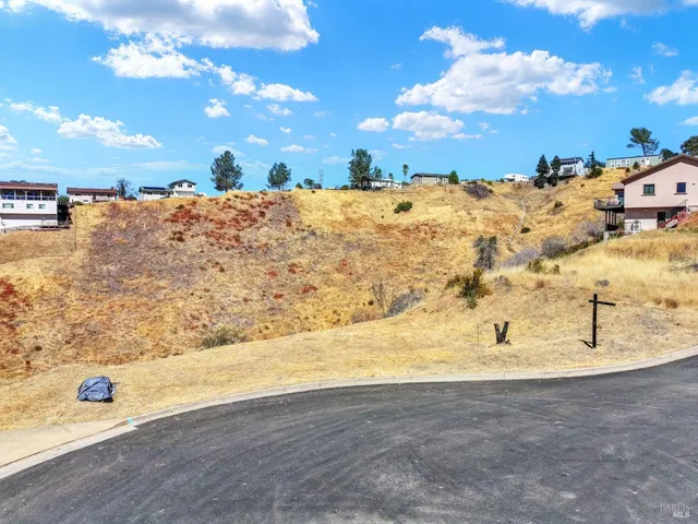 a view of yard with ocean view