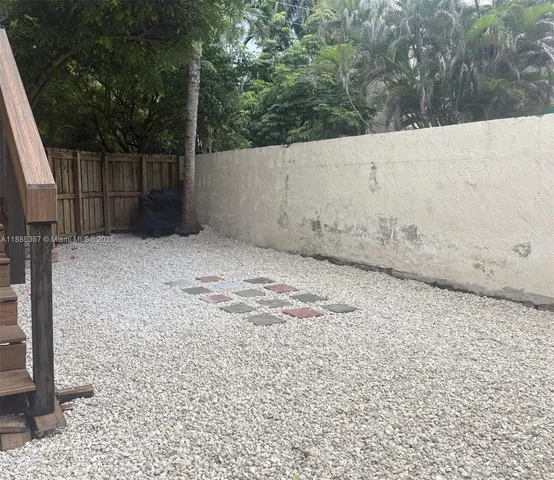 a backyard of a house