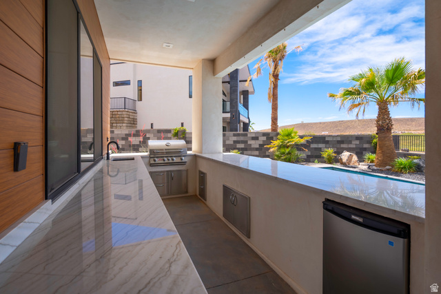 3606 South Cypress Road Hurricane, UT 84737 - Photo 62 of 69 View of patio with area for grilling and a sink