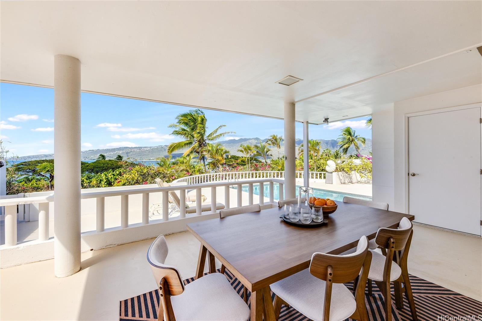 532 Portlock Road Honolulu, HI 96825 - Photo 15 of 25 a view of a dining room with furniture window and outside view