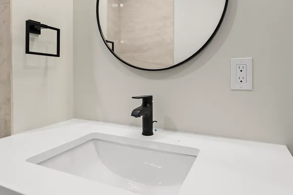 a bathroom with a sink