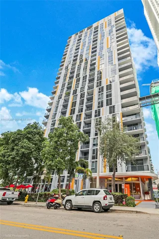 an outdoor space with lots of trees