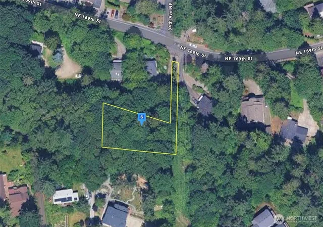 an aerial view of residential house with outdoor space