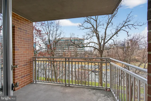 a view of city from balcony