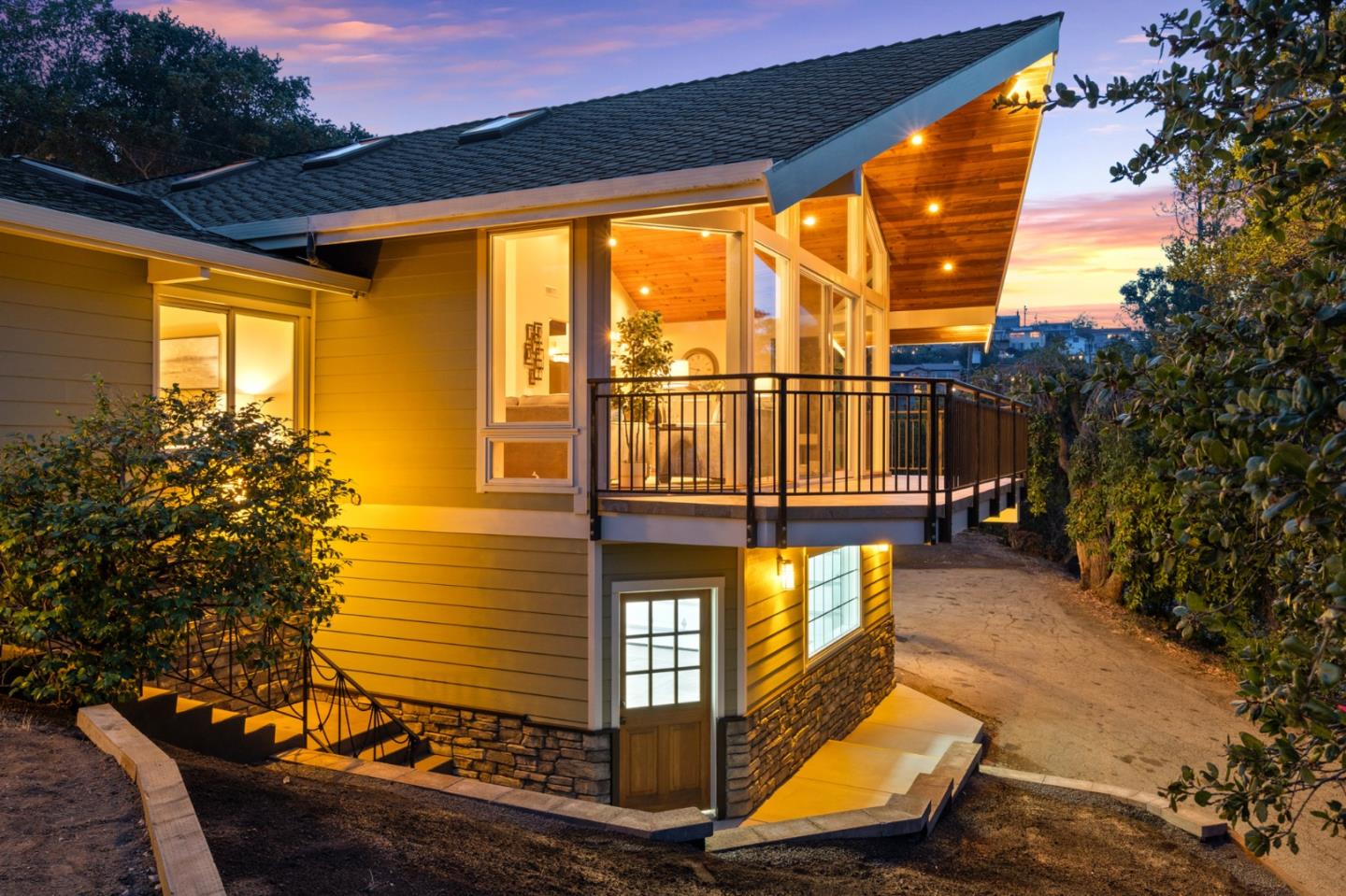 1183 Millbrae Avenue Millbrae, CA 94030 - Photo 87 of 98 a view of a balcony with a floor to ceiling window and tree