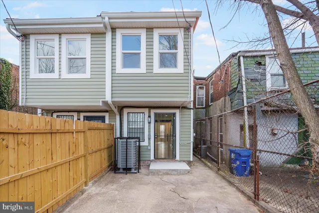 a view of a house with a large windows
