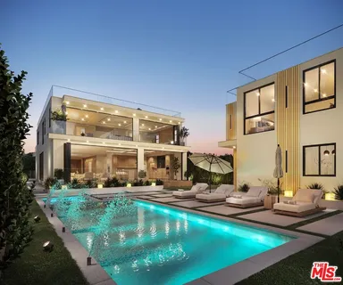 a view of swimming pool with outdoor seating