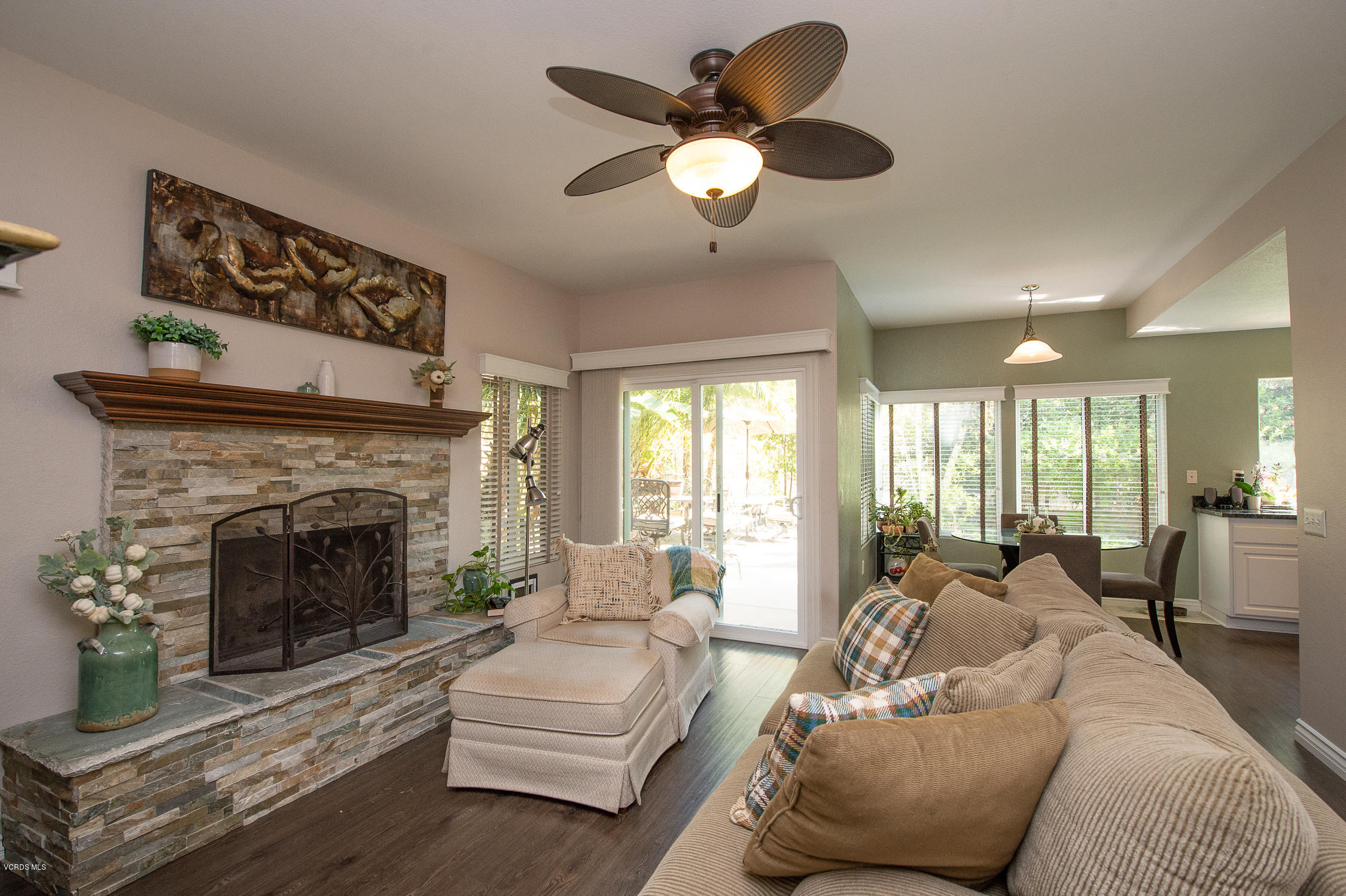 7354 Griffith Lane Moorpark, CA 93021 - Photo 14 of 53 a living room with furniture and a fireplace