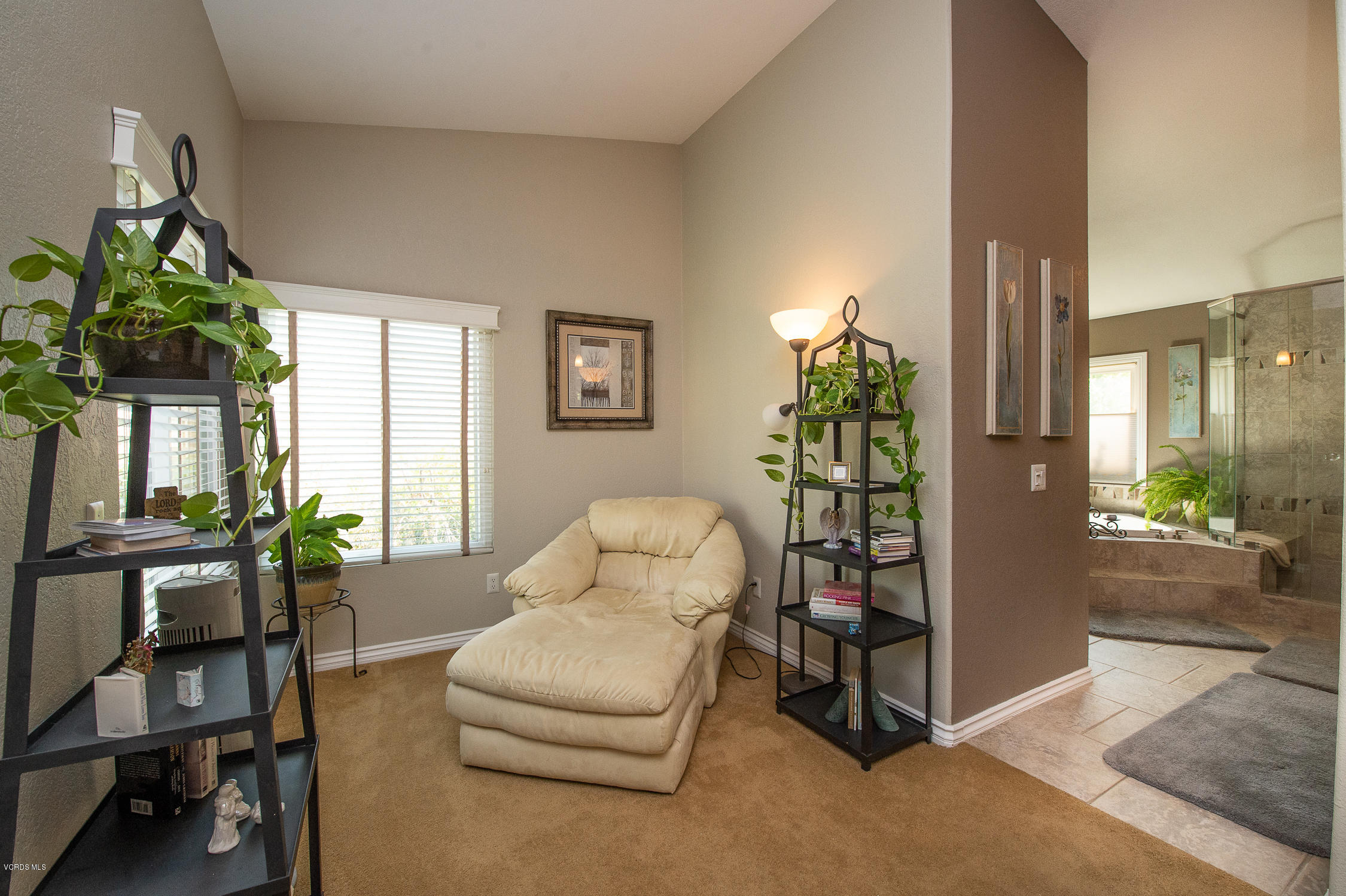 7354 Griffith Lane Moorpark, CA 93021 - Photo 40 of 53 a living room with furniture and a potted plant