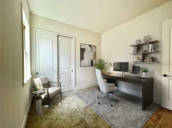 a view of an empty room