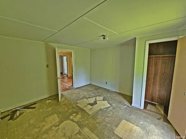 a view of a big room with closet area