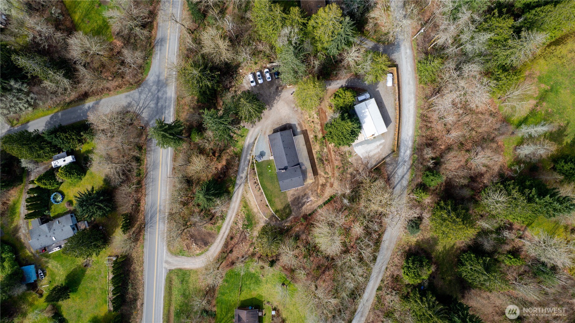 22731 Prairie Road Sedro-Woolley, WA 98284 - Photo 37 of 37 an aerial view of a house with outdoor space