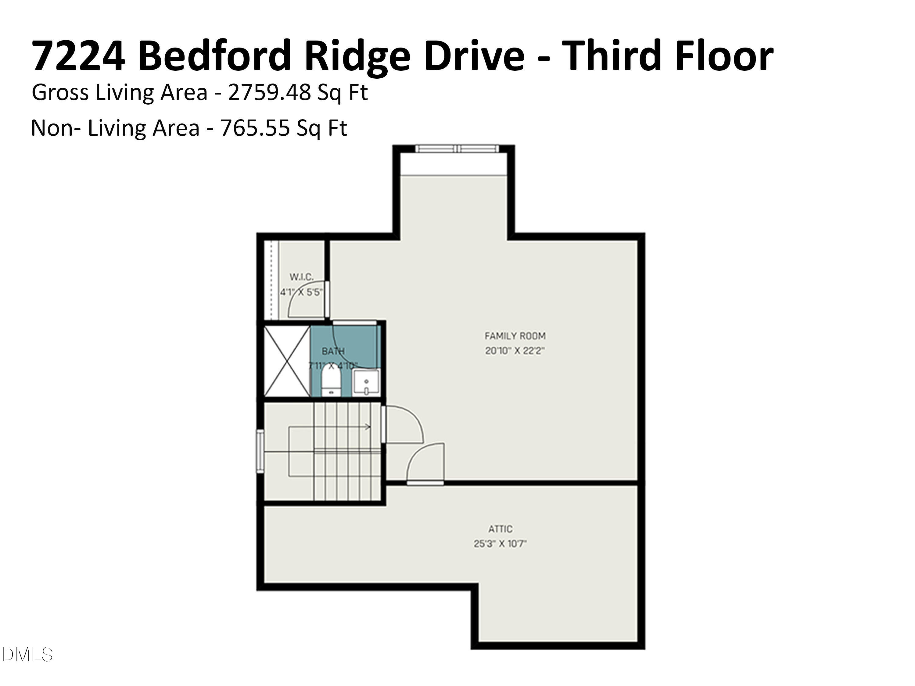 7224 Bedford Ridge Drive Apex, NC 27539 - Photo 33 of 42 Third Floor