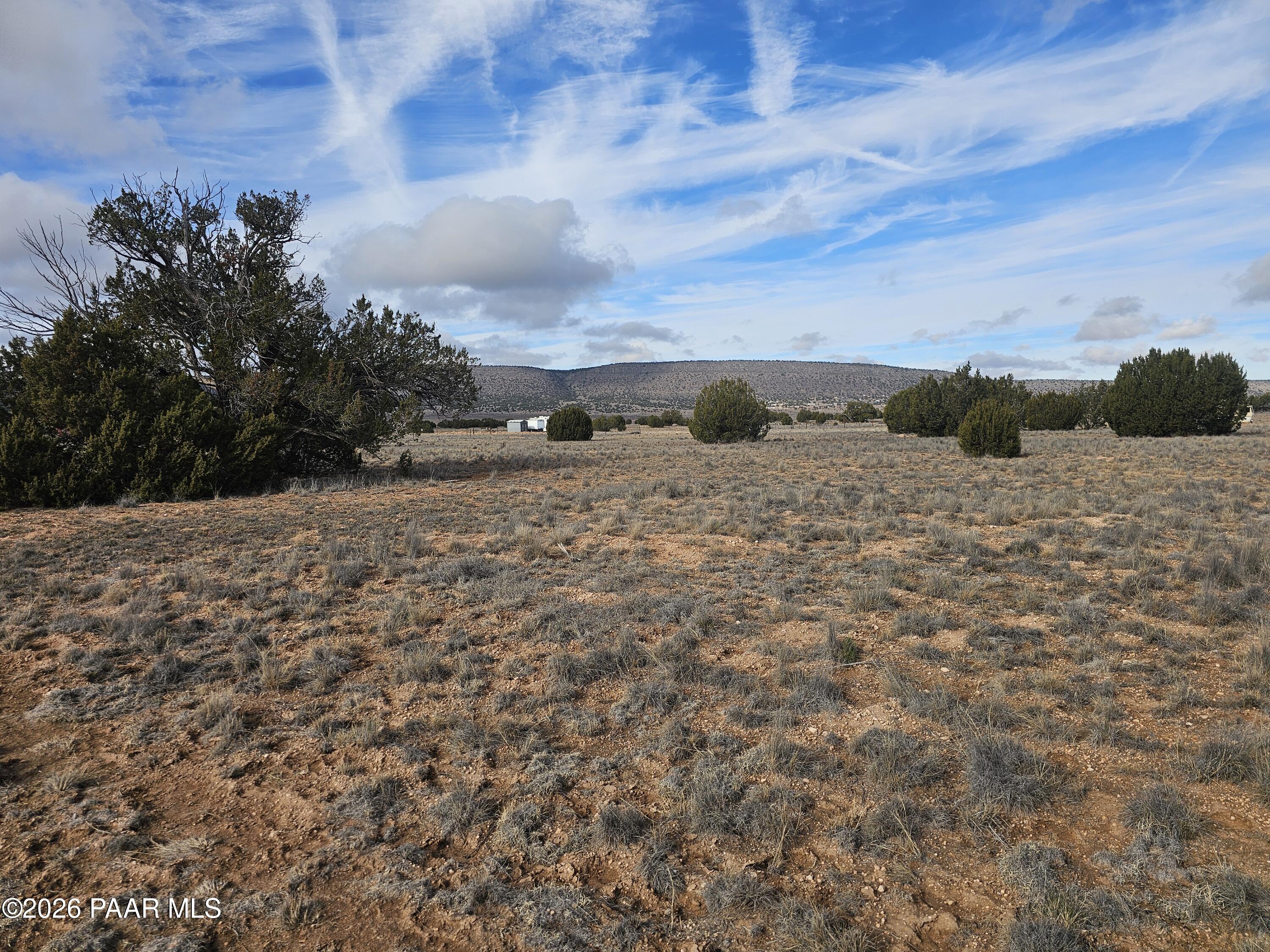 27565 Fort Rock Road Seligman, AZ 86337 - Photo 10 of 14 a view of a dry yard with wooden fence