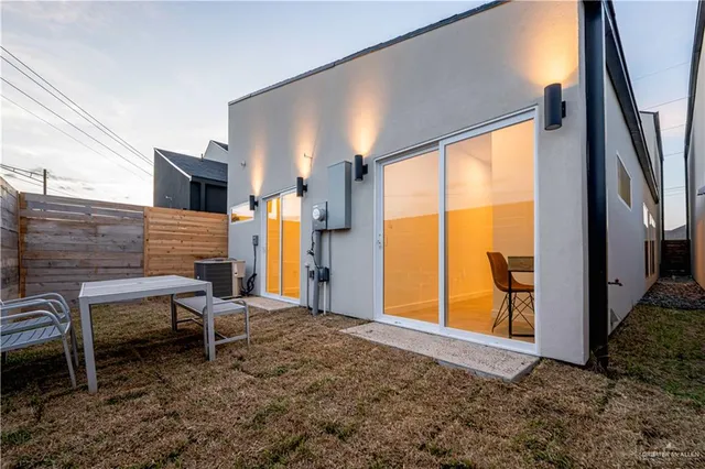 a view of outdoor space with seating space