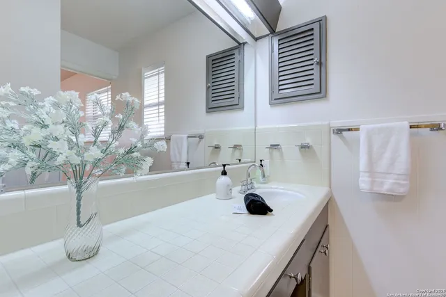 a bathroom with a sink and a bathtub