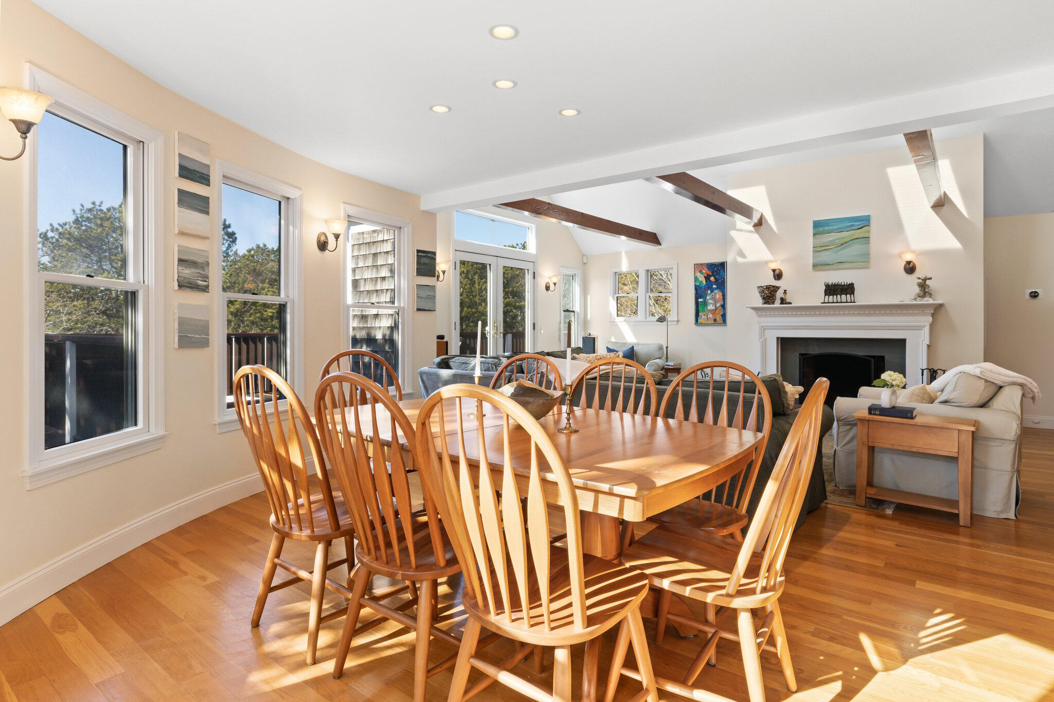 11 Sandy Lane Truro, MA 02666 - Photo 27 of 98 a view of a livingroom with furniture and a fireplace
