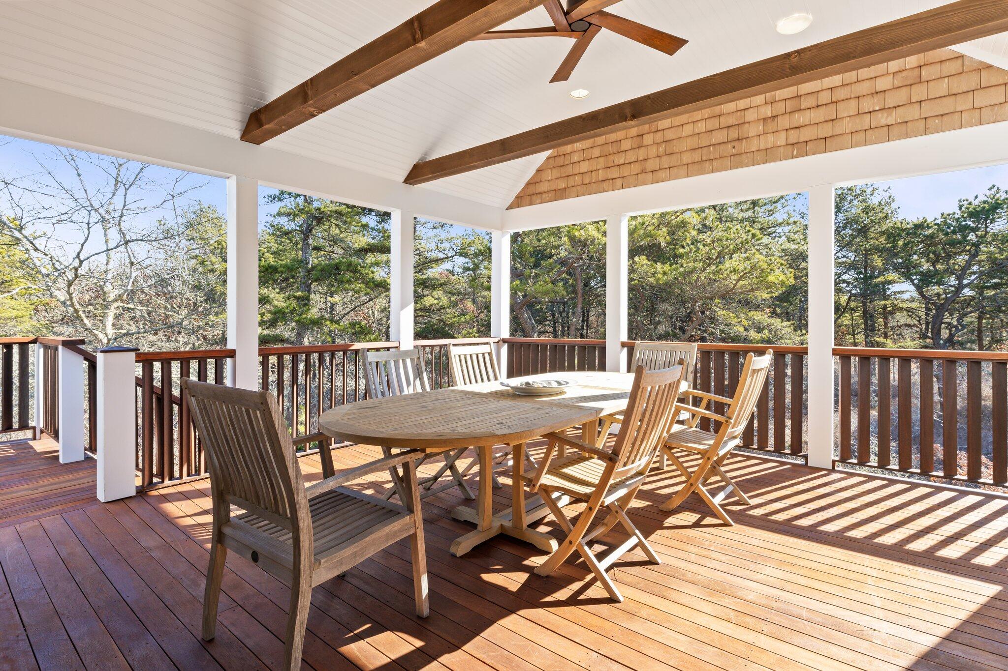 11 Sandy Lane Truro, MA 02666 - Photo 29 of 98 a view of a patio on the deck