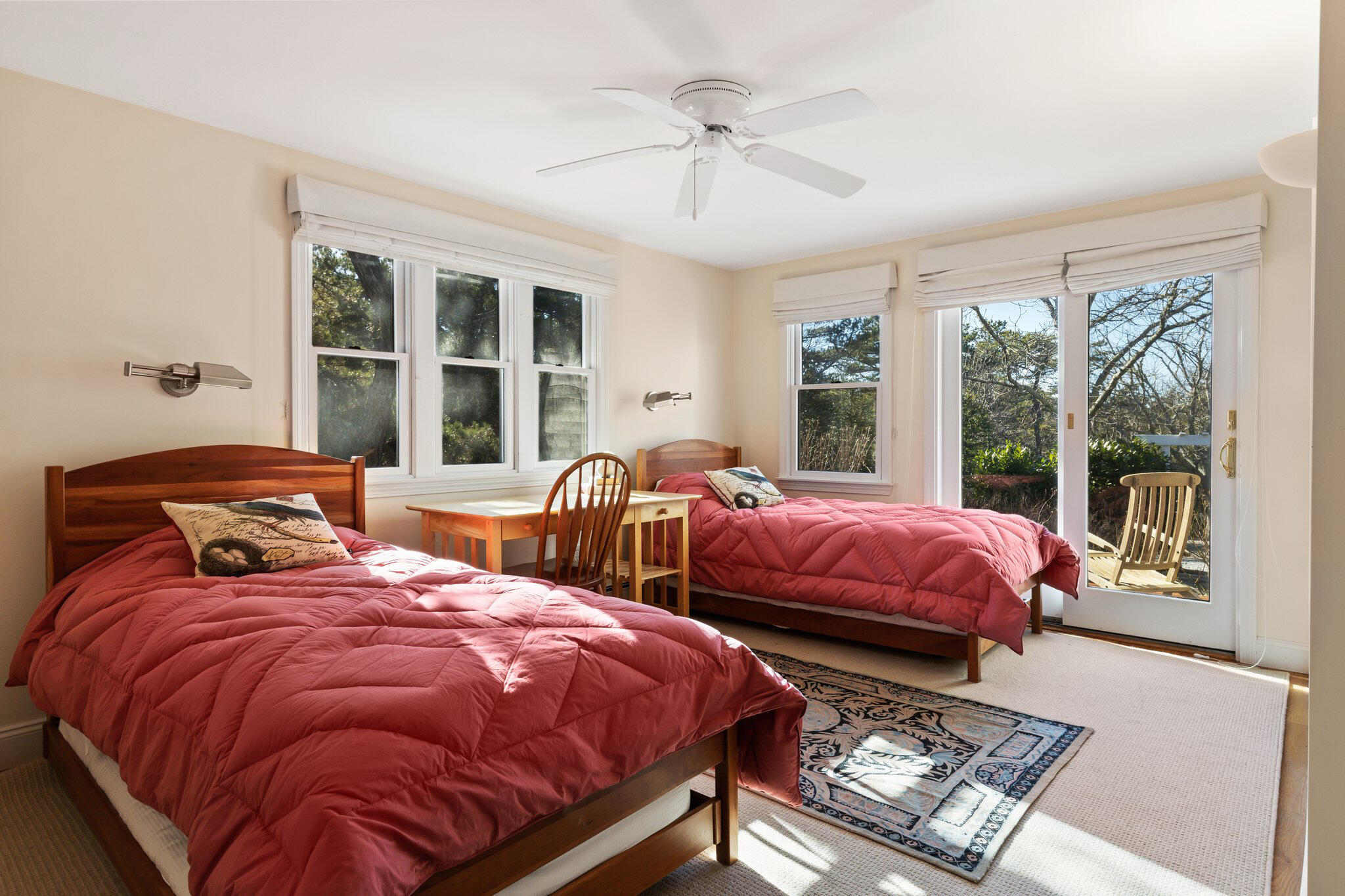 11 Sandy Lane Truro, MA 02666 - Photo 54 of 98 a bed sitting in a bedroom next to a window