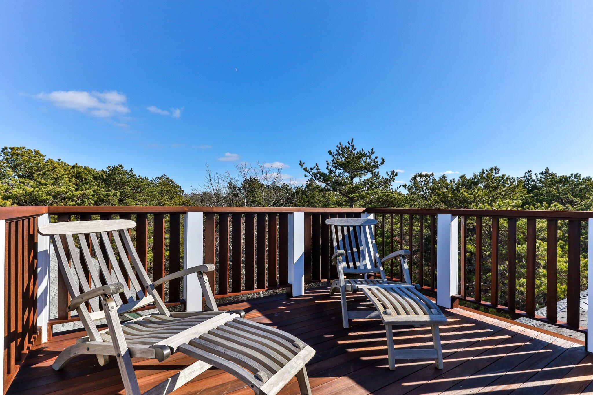 11 Sandy Lane Truro, MA 02666 - Photo 68 of 98 a view of balcony with wooden floor and outdoor seating