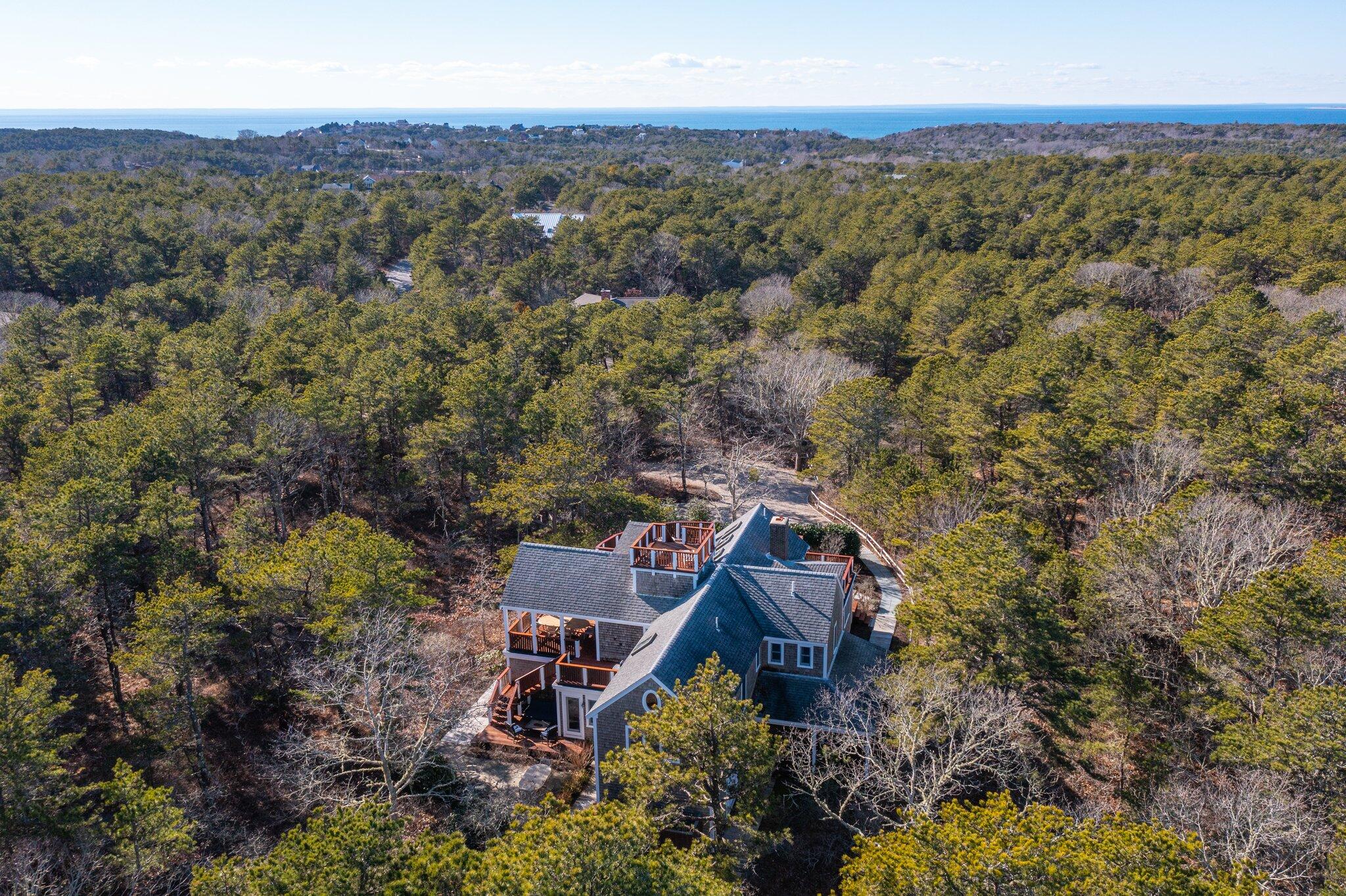 11 Sandy Lane Truro, MA 02666 - Photo 91 of 98 an aerial view of a house with a yard