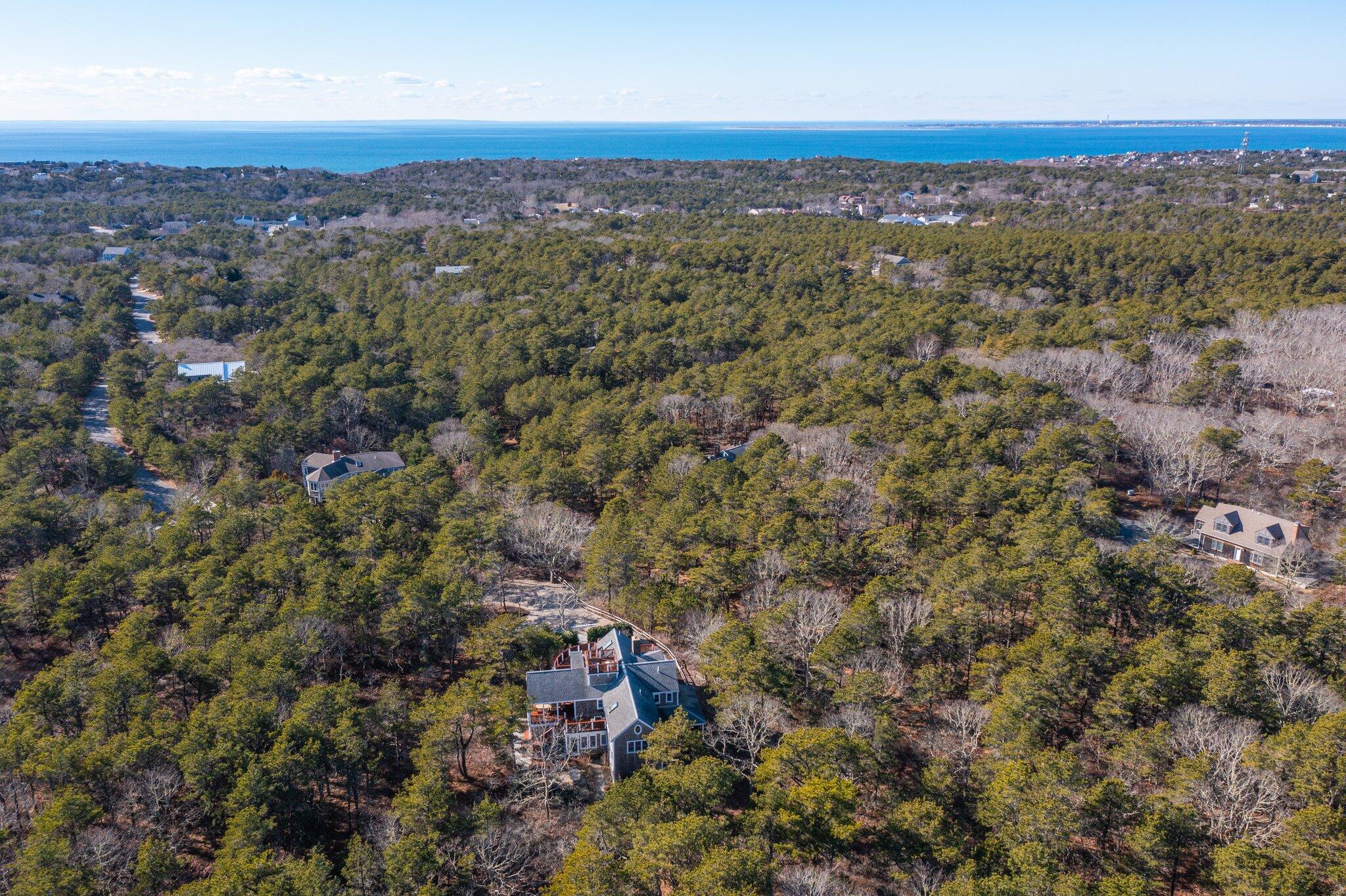 11 Sandy Lane Truro, MA 02666 - Photo 93 of 98 an aerial view of residential houses with outdoor space