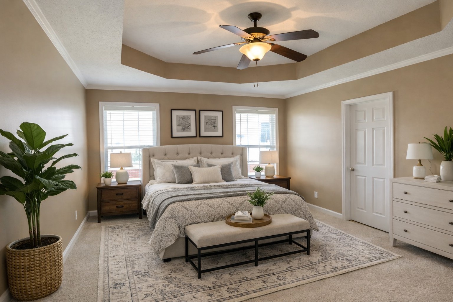 1809 Abrams Road Clarksville, TN 37042 - Photo 18 of 43 a bedroom with a large bed and a chandelier