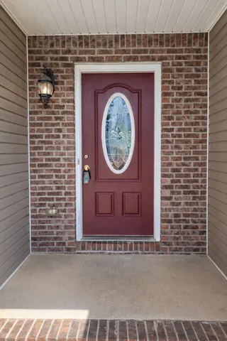 a front view of a house