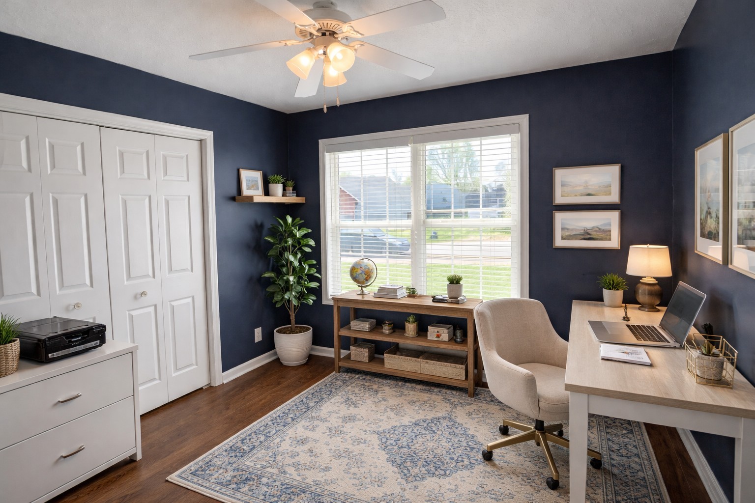 1809 Abrams Road Clarksville, TN 37042 - Photo 32 of 43 a view of a workspace with furniture and a window