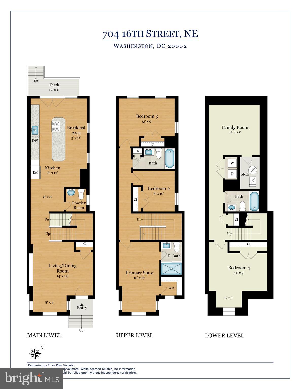 704 16th Street Northeast Washington, DC 20002 - Photo 49 of 49 Floor plan