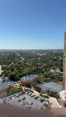 an aerial view of a city
