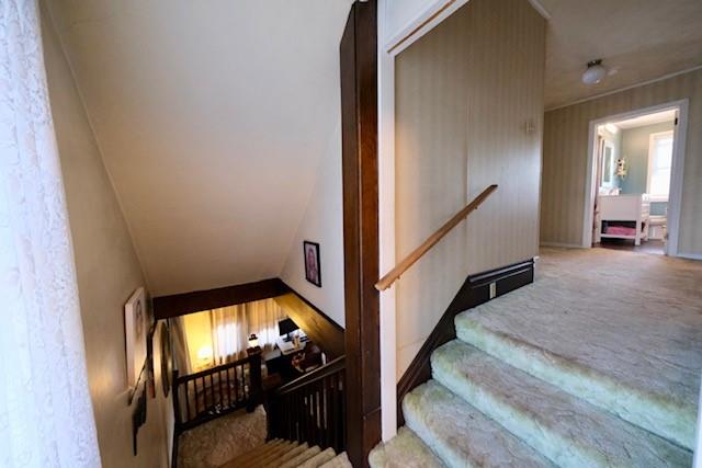 441 Main Street Rimersburg, PA 16248 - Photo 17 of 28 a view of an entryway with wooden floor and staircase